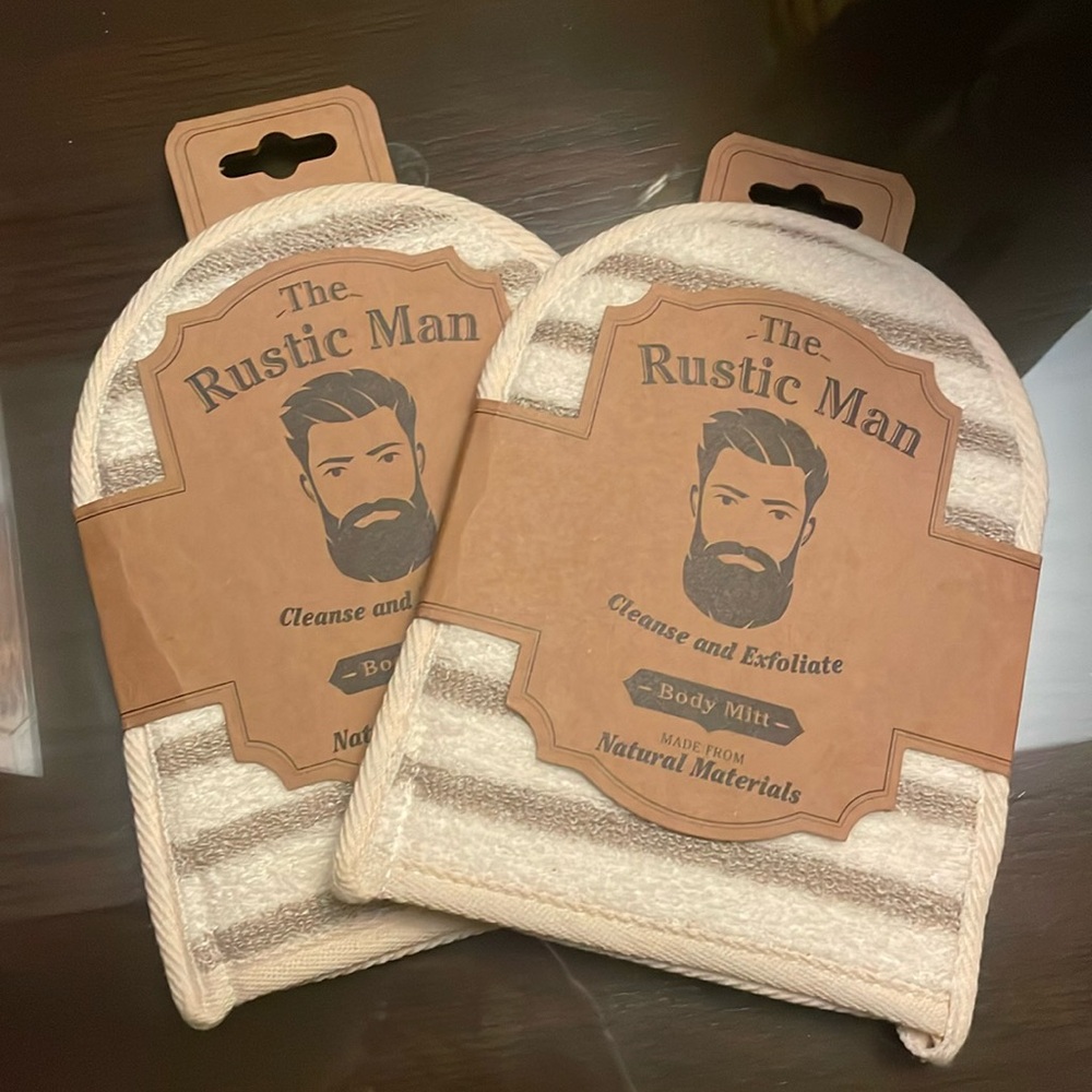 Men’s Gift Set Body Mitts NEW
